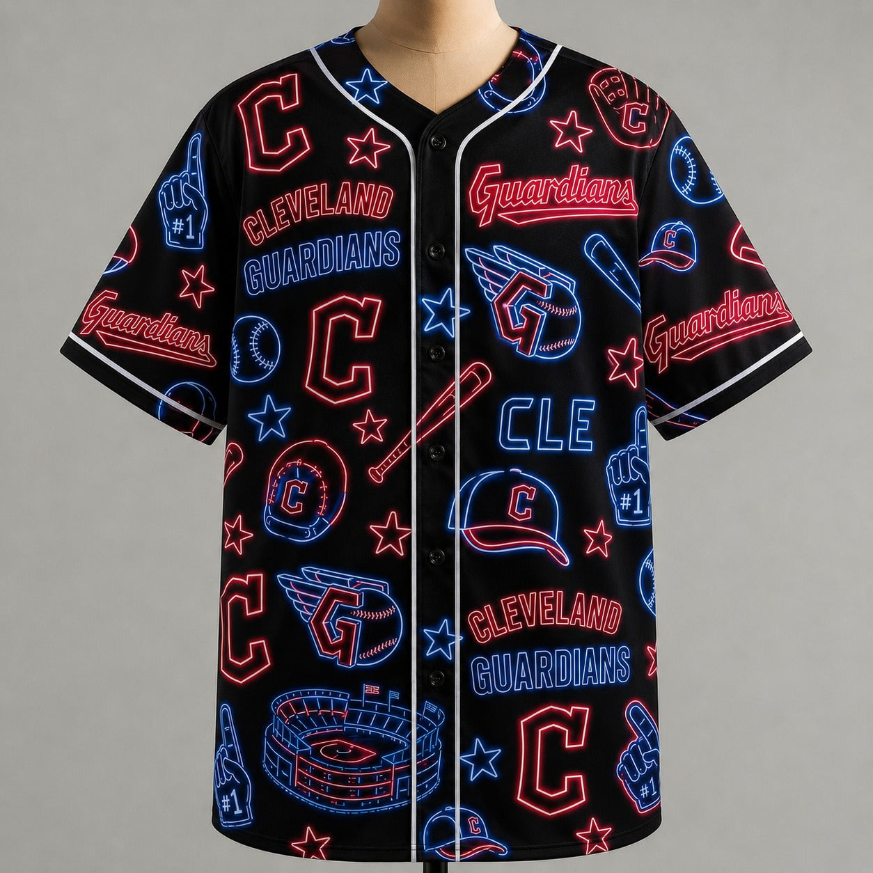 All Baseball Jersey Teams Neon Pattern Vibe Summer Party Baseball Jersey For Men and Women