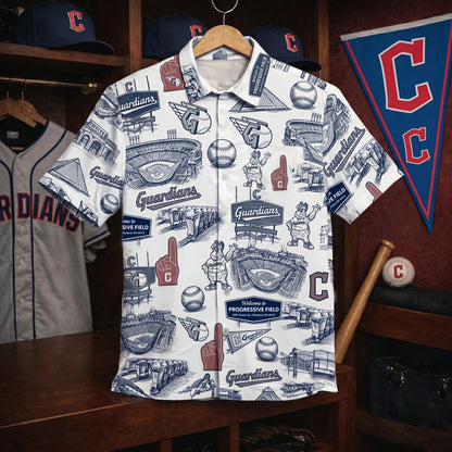 LAD Baseball Stadium SGA Blue Vibe Unisex Hawaiian Shirt