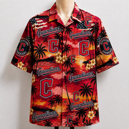 All Baseball Teams Sunset Paradise Button-Up Unisex Hawaiian Shirt For Men and Women