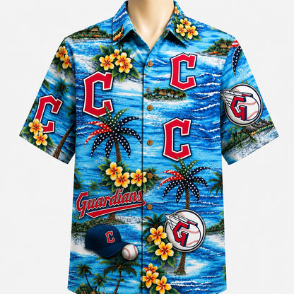 All Baseball Teams Coastal Paradise Button-Up Unisex Hawaiian Shirt For Men and Women