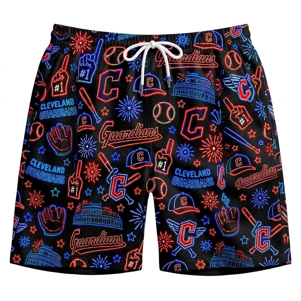 All Baseball Teams Neon Pattern Vibe Summer Party Button-Up Unisex Hawaiian Shirt For Men and Women