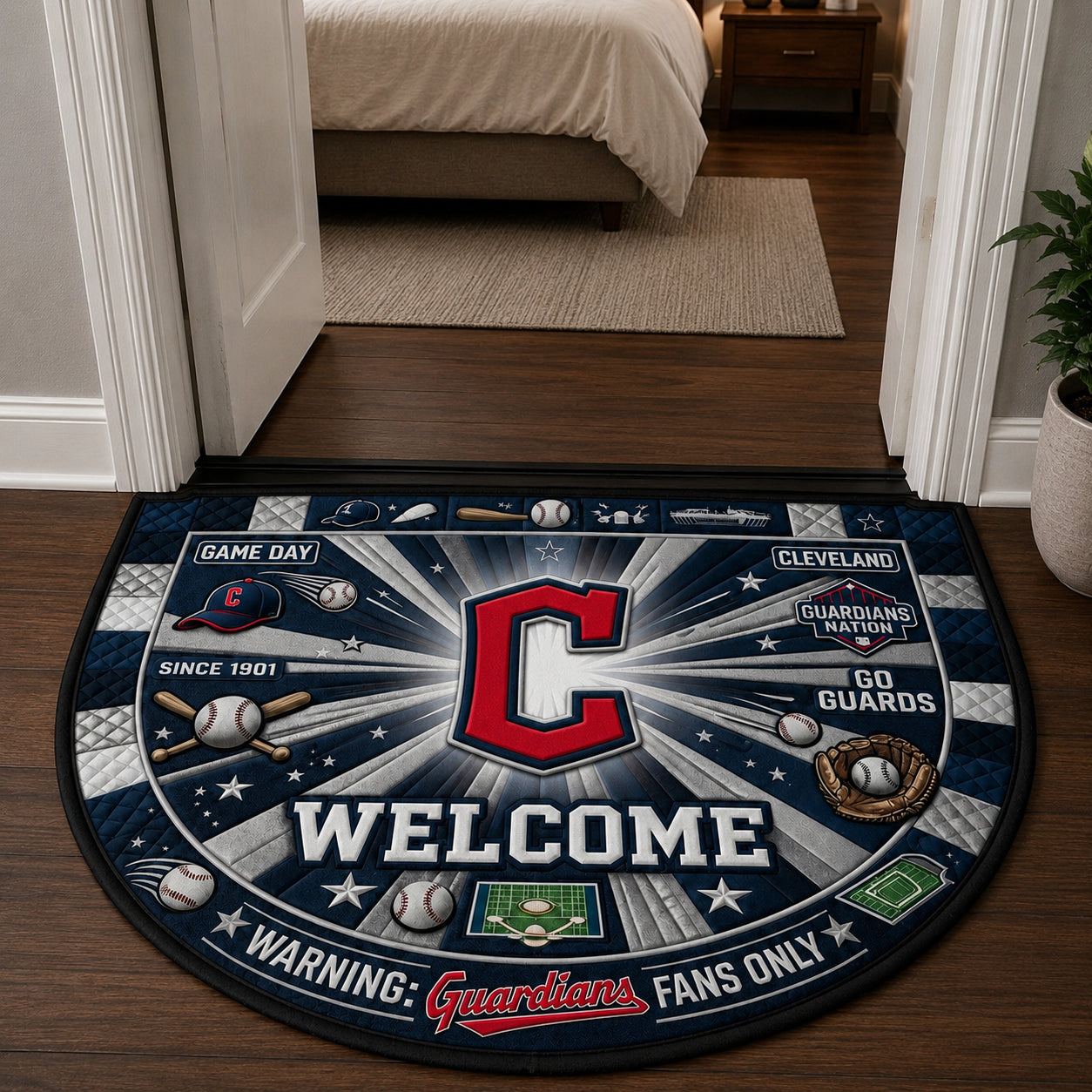 Alfombra personalizada de bienvenida premium de equipo de la MLB – Felpudo de béisbol personalizado