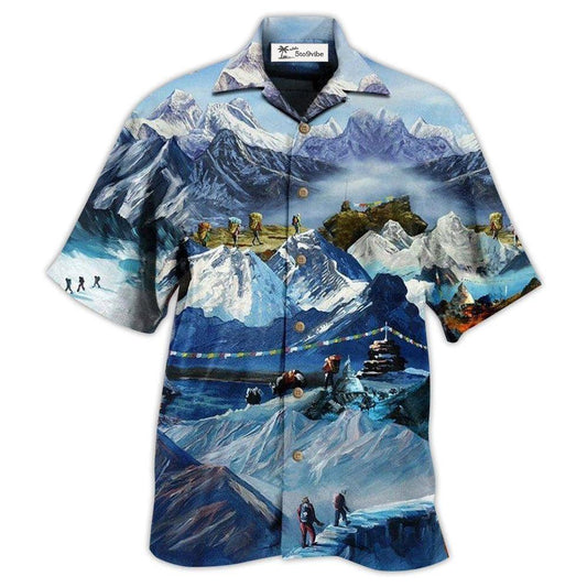 Hawaiian Shirt / Adults / S Climb The Snow Mountains Are Calling I Must Go - Hawaiian Shirt 