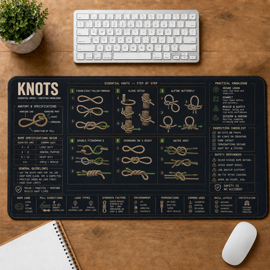 Climbing Knots Desk Mat | 5To9Vibe