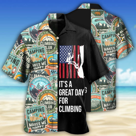 Climbing It's A Great Day For Cool Climbing - Hawaiian Shirt 