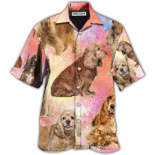 Hawaiian Shirt / Adults / S Cocker Spaniel Dog Blur Color Lovely Style - Hawaiian Shirt 