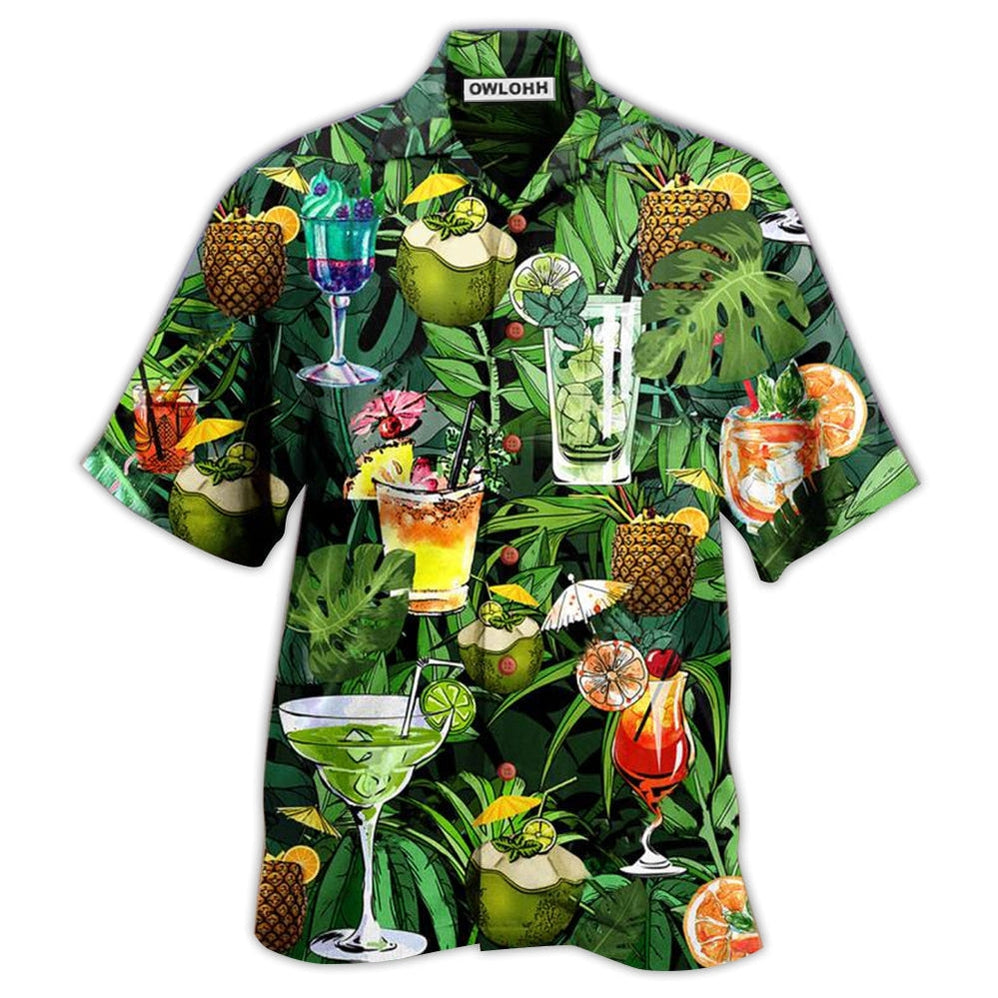 Hawaiian Shirt / Adults / S Cocktail And Fruit Hello Summer - Hawaiian Shirt 