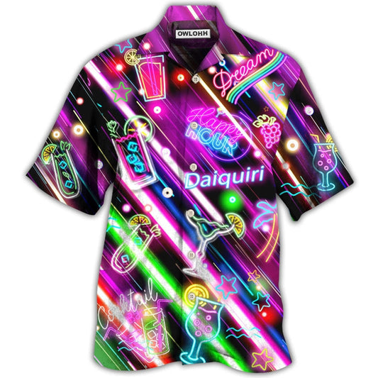 Hawaiian Shirt / Adults / S Cocktail Daiquiri Happy Hour Stunning Style - Hawaiian Shirt 
