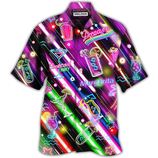 Hawaiian Shirt / Adults / S Cocktail Margarita Happy Hour Stunning Amazing - Hawaiian Shirt 