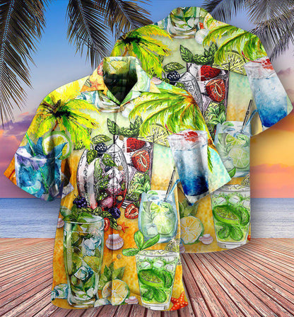 Cocktail Mojito Gives Summer Vibe - Hawaiian Shirt 