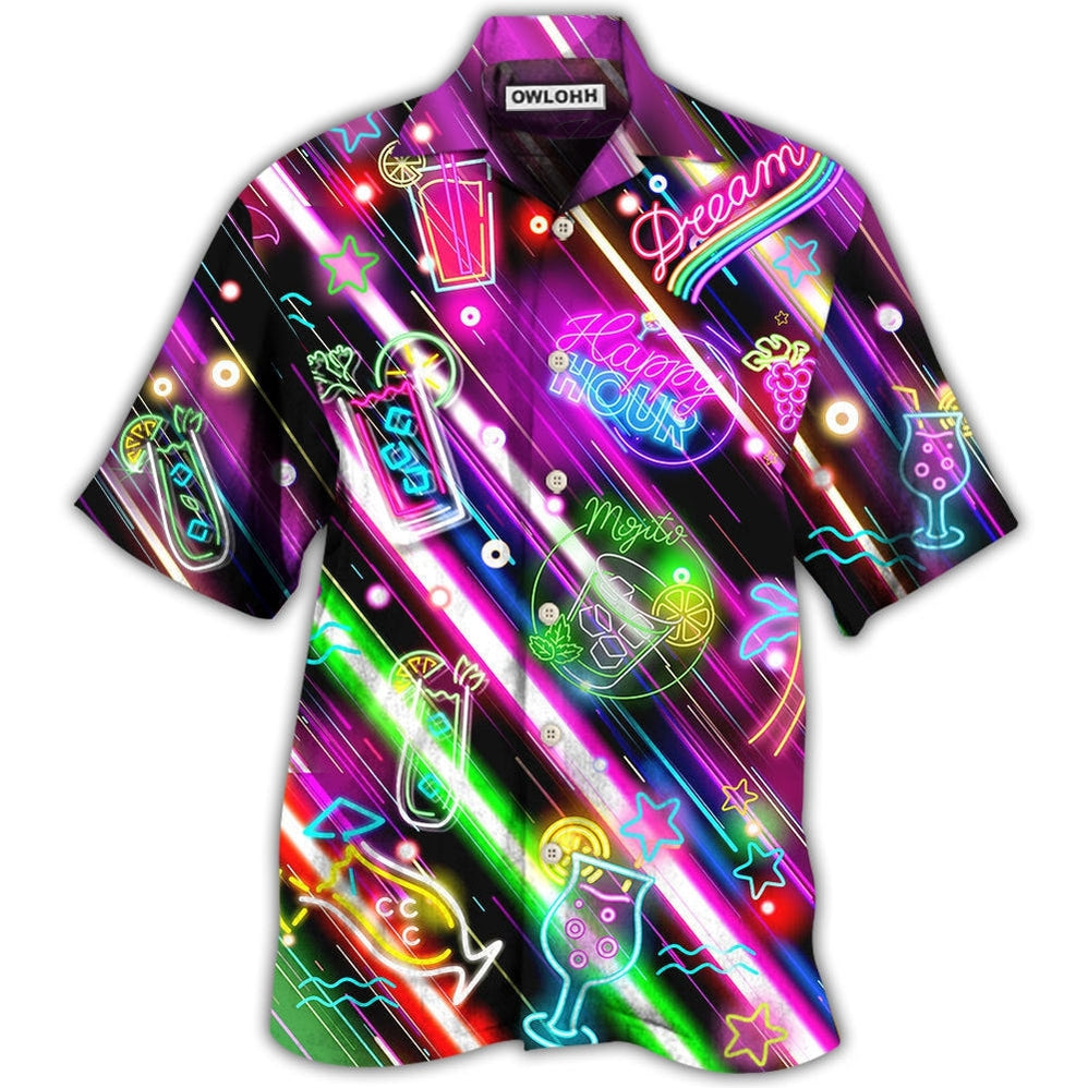 Hawaiian Shirt / Adults / S Cocktail Mojito Happy Hour Stunning Style - Hawaiian Shirt 