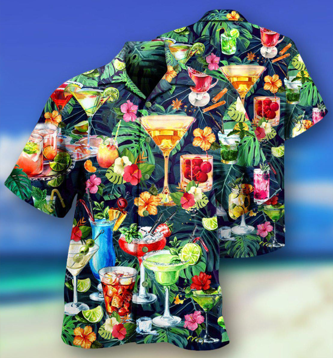 Cocktail ls I Left My Heart In Hawaii - Hawaiian Shirt 
