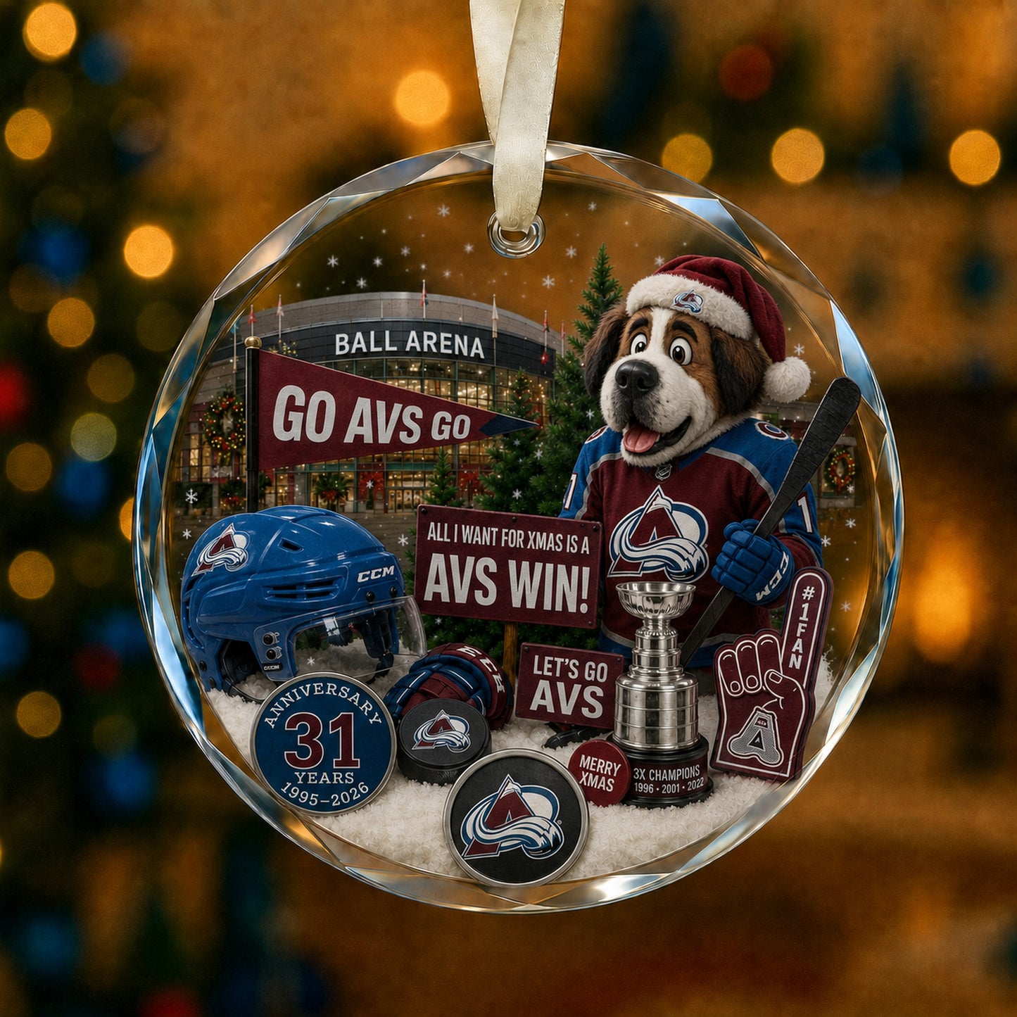 All Hockey Teams Christmas Glass Ornament With Gift Box Trending - 5to9vibe