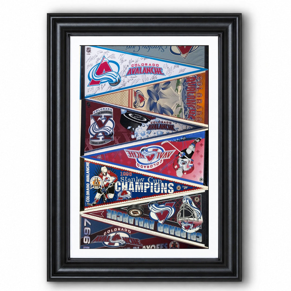 All Hockey Teams Vintage Pennant Anniversary For Fans No Frame Vertical Poster - 5to9vibe