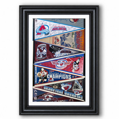 All Hockey Teams Vintage Pennant Anniversary For Fans No Frame Vertical Poster - 5to9vibe