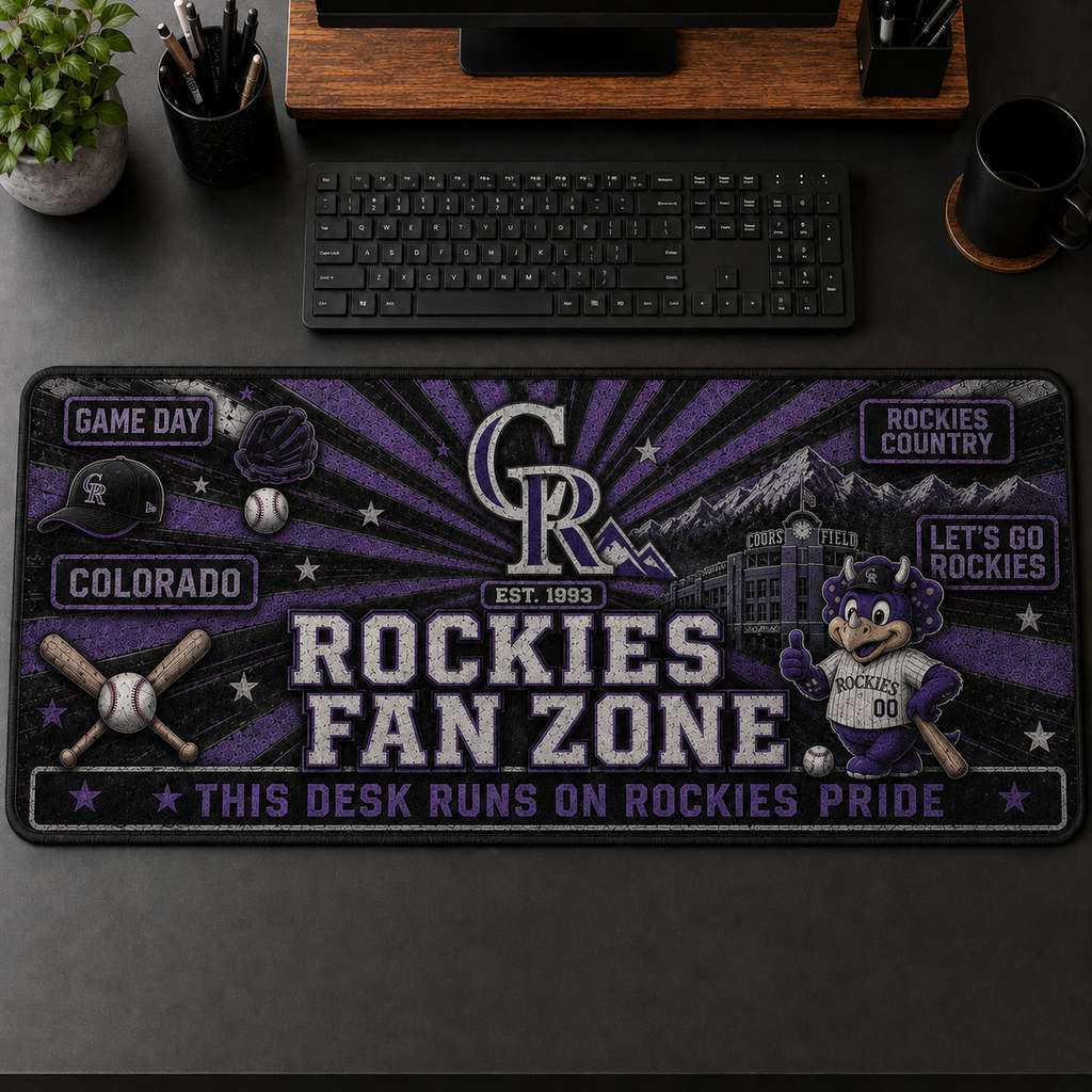 All Baseball Fan Zone Desk Mat For Baseball Fans Gift Mouse Pad Plus Size - 5to9vibe