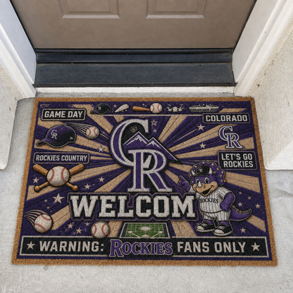 Baseball All Teams Welcome Coir Doormat Print Premium Welcome Mat – Personalized Baseball Coir Doormat