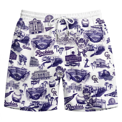 LAD Baseball Stadium SGA Blue Vibe Unisex Hawaiian Shirt