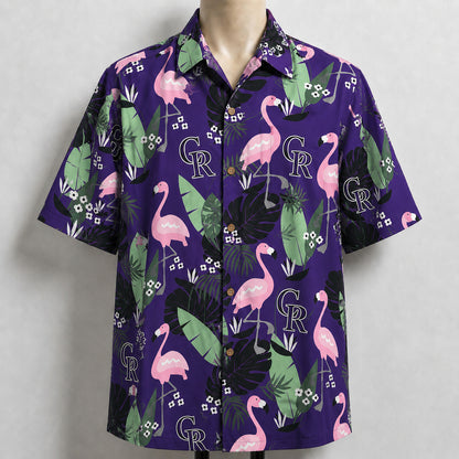 All Baseball Teams Flamingo Hawaiian Shirt | Tropical Baseball Button Up Unisex Hawaiian Shirt For Men and Women