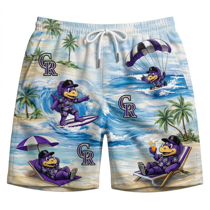 MT Baseball Mascot Beach Viber Button-Up Unisex Hawaiian Shirt For Men & Women