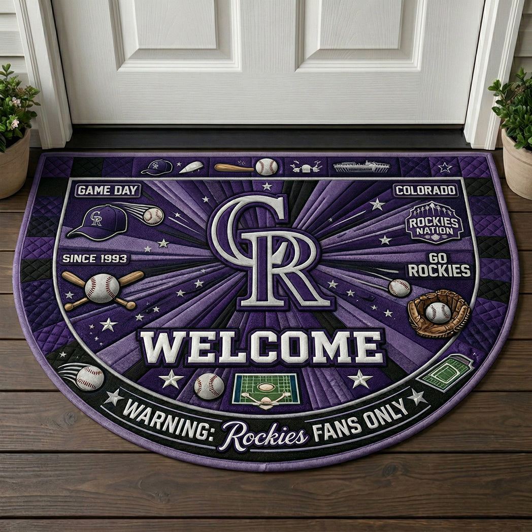 Baseball All Teams Custom Premium Welcome Mat – Personalized Baseball Doormat