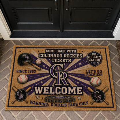 Alfombra personalizada de bienvenida premium de equipo de la MLB – Felpudo de béisbol personalizado