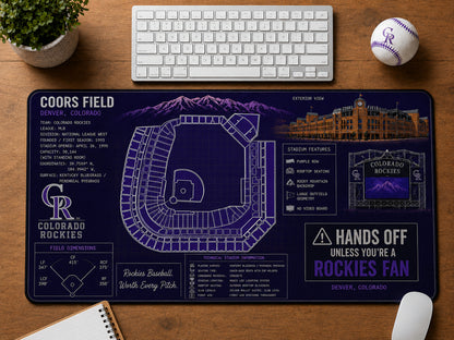 All Baseball Legendary Stadiums Masterplan Desk Mat Mouse Pad Plus Size - 5to9vibe