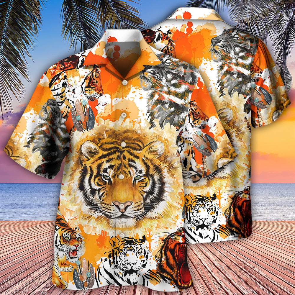 Tiger Colorful Tiger Painting - Hawaiian Shirt 
