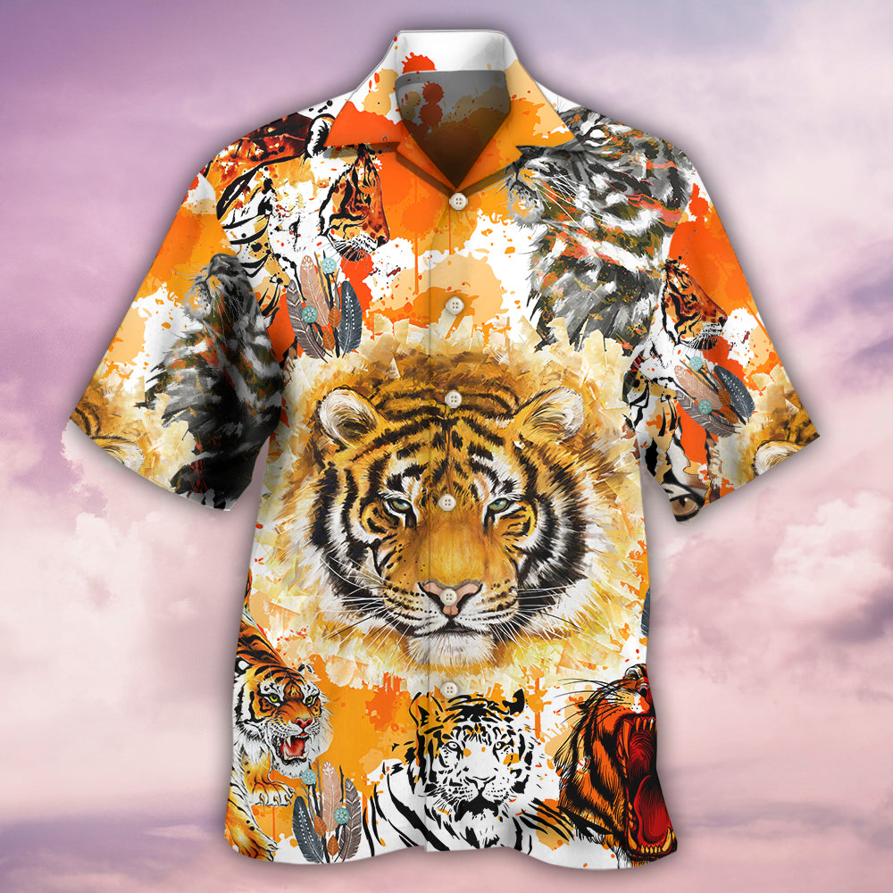 Tiger Colorful Tiger Painting - Hawaiian Shirt 