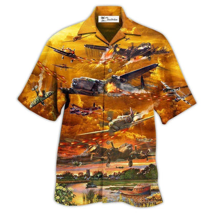 Hawaiian Shirt / Adults / S Combat Aircraft Crashing Is What's Dangerous Fire War - Hawaiian Shirt 