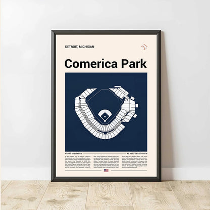 Baseball Stadium Seating Diagram - Vertical Poster - 5to9vibe