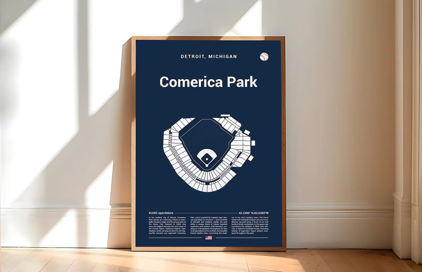 Baseball Stadium Seating Chart - Vertical Poster - 5to9vibe