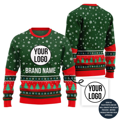Comfortable Custom Company Logo Ugly Xmas Jumper