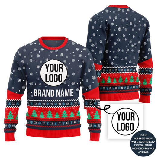Comfortable Custom Company Logo Ugly Xmas Jumper
