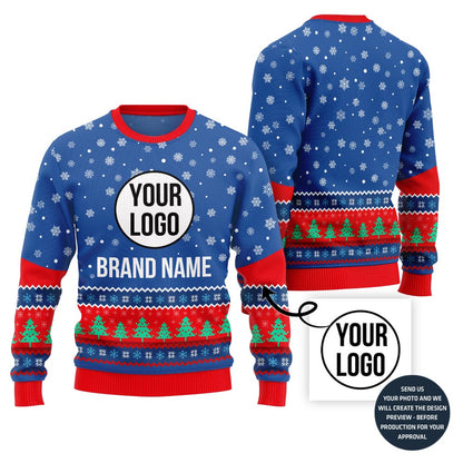 Comfortable Custom Company Logo Ugly Xmas Jumper