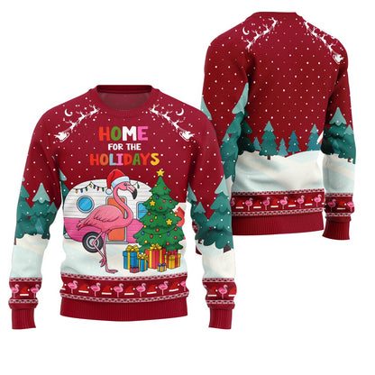 Coming Home Flamingo Ugly Sweater