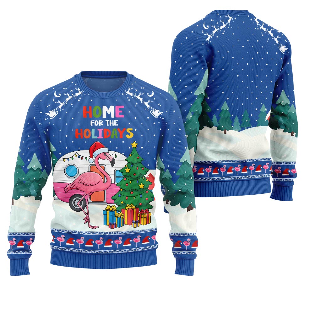 Coming Home Flamingo Ugly Sweater