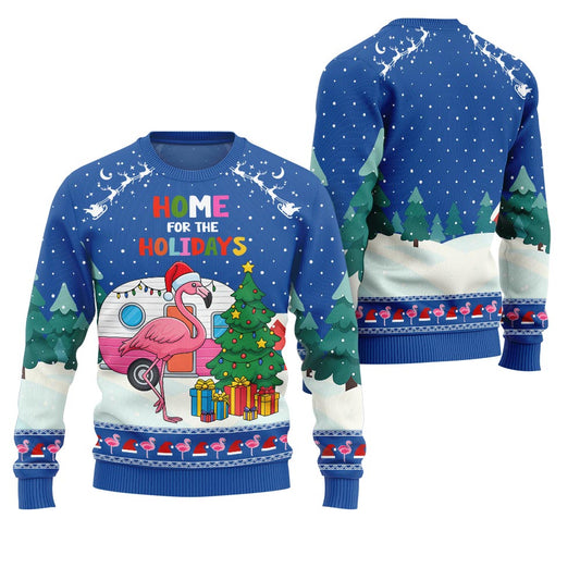 Coming Home Flamingo Ugly Sweater