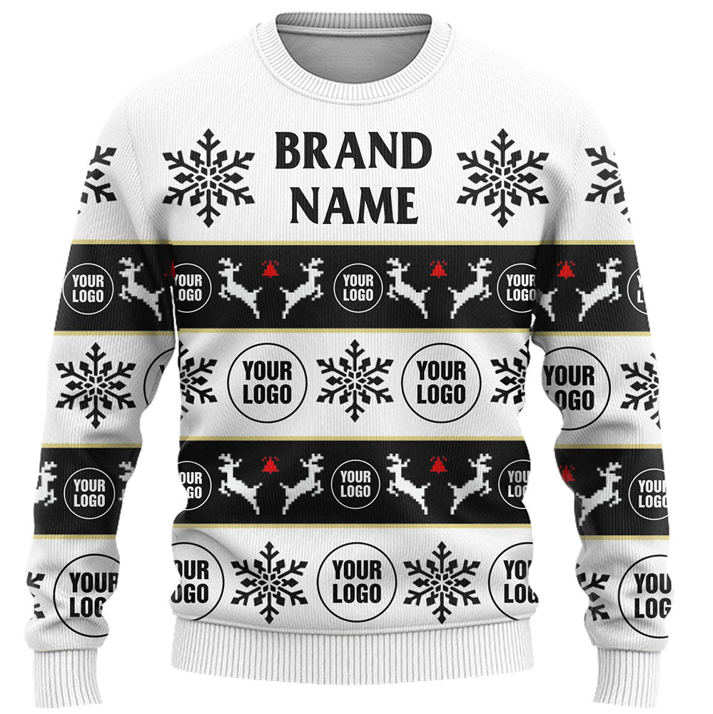 Company Logo Or Face Customized Ugly Christmas Sweater