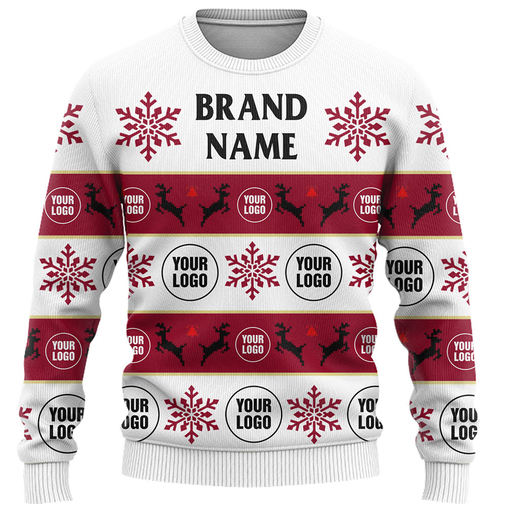 Company Logo Or Face Customized Ugly Christmas Sweater