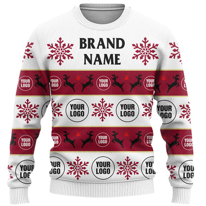 Company Logo Or Face Customized Ugly Christmas Sweater
