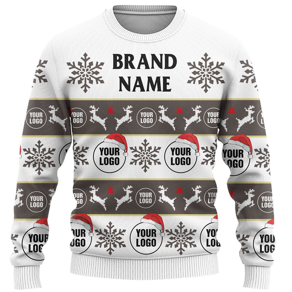Company Logo Or Face Customized Ugly Christmas Sweater