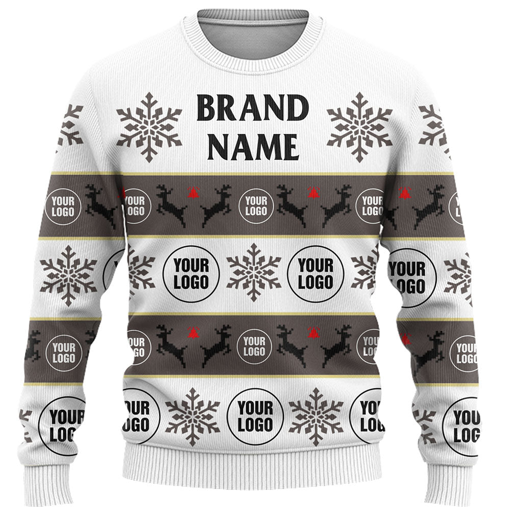 Company Logo Or Face Customized Ugly Christmas Sweater