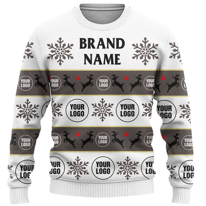 Company Logo Or Face Customized Ugly Christmas Sweater