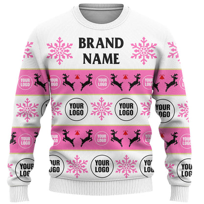 Company Logo Or Face Customized Ugly Christmas Sweater