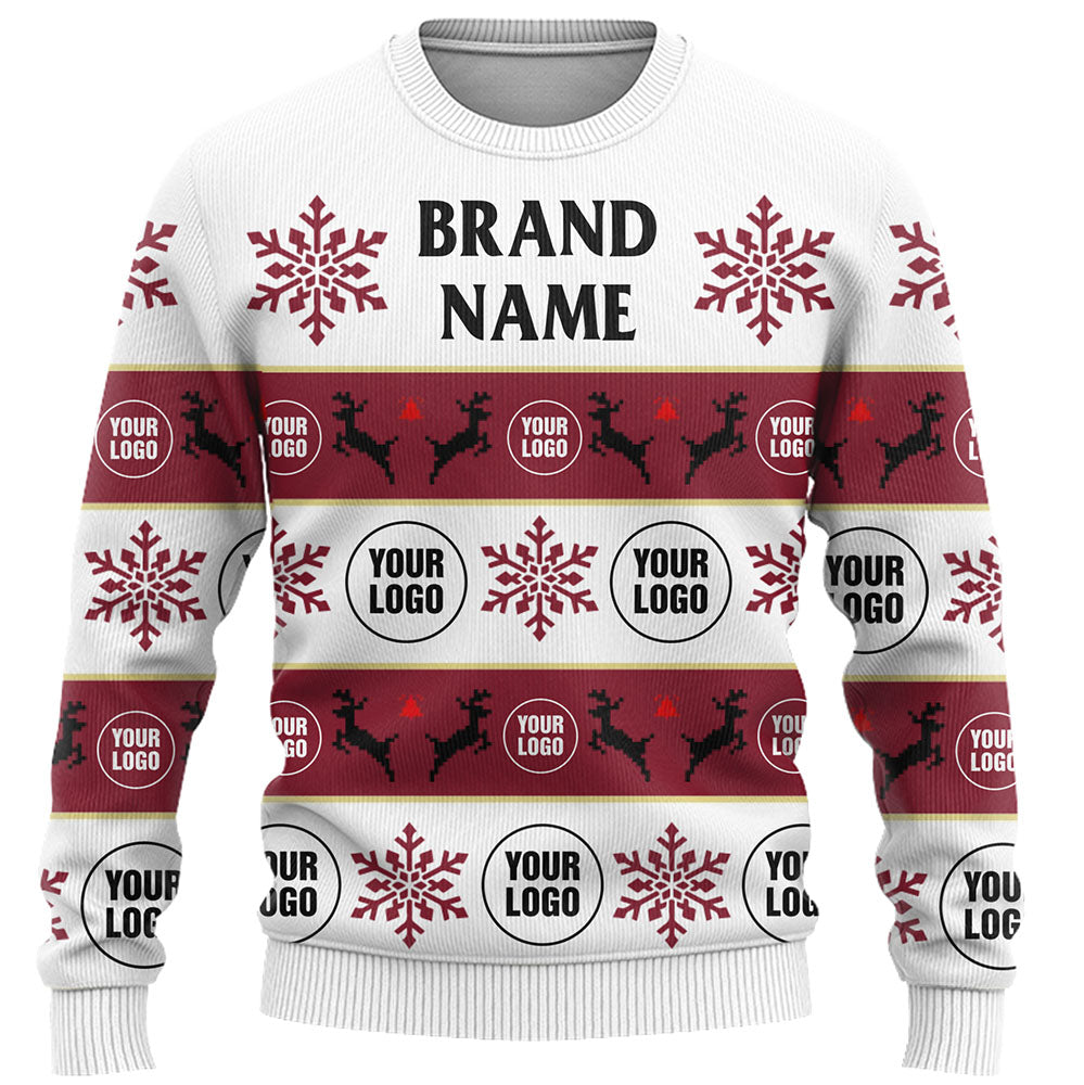 Company Logo Or Face Customized Ugly Christmas Sweater
