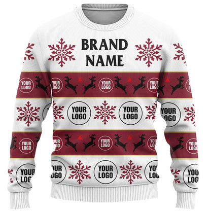 Company Logo Or Face Customized Ugly Christmas Sweater