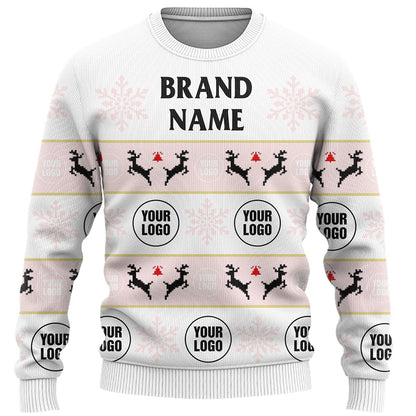 Company Logo Or Face Customized Ugly Christmas Sweater
