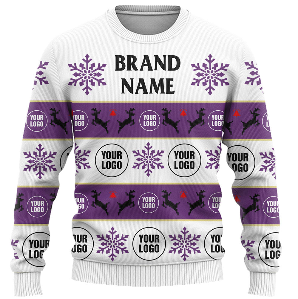Company Logo Or Face Customized Ugly Christmas Sweater