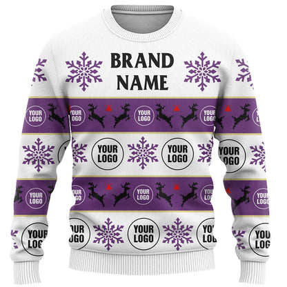 Company Logo Or Face Customized Ugly Christmas Sweater